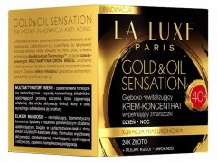 کرم ضد چروک طلا لالوکس La Luxe Paris Gold &amp; Oil Sensation مناسب سن +40