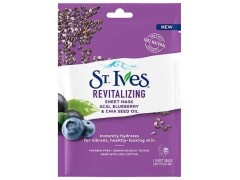 ماسک ورقه ای سنت ایوز St.Ives مدل Revitalizing بلوبری و دانه چیا