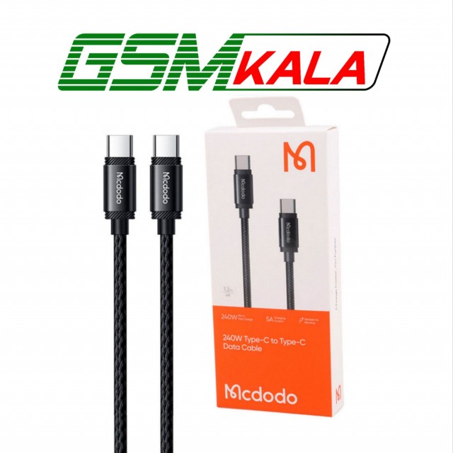 کابل تبدیل فست شارژ Mcdodo CA-3680 Type-C to Type-C PD 5A 240W 1.2m