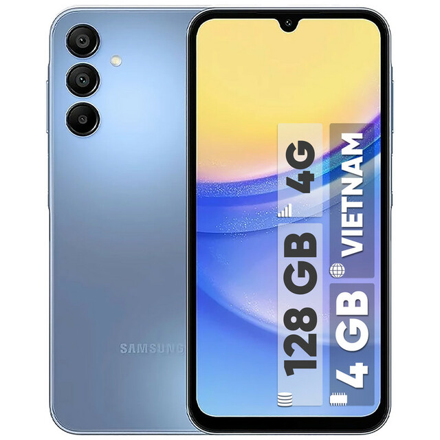 گوشی موبایل سامسونگ مدل Galaxy A15 دو سیم کارت ظرفیت 128 گیگابایت و رم 4 گیگابایت - ویتنام