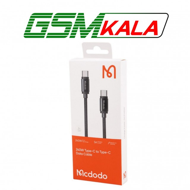 کابل تبدیل فست شارژ Mcdodo CA-3681 Type-C to Type-C PD 5A 240W 2m