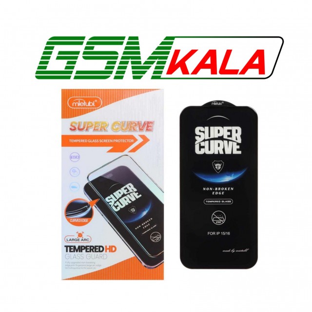 گلس شیشه ای Full Cover ESD SUPER CURVE Mietubl مدل Apple iPhone 16 - iPhone 15 - iPhone 14 Pro