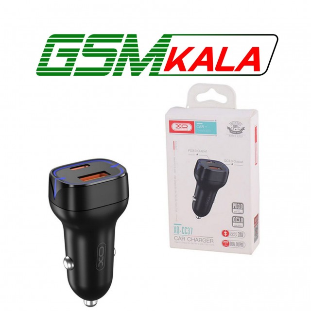 شارژر فندکی فست شارژ XO XO-CC37 3A QC3.0 PD3.0 20W