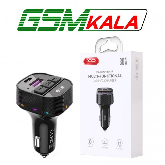 شارژر فندکی + FM Player بلوتوثی  XO XO-BCC17 30W