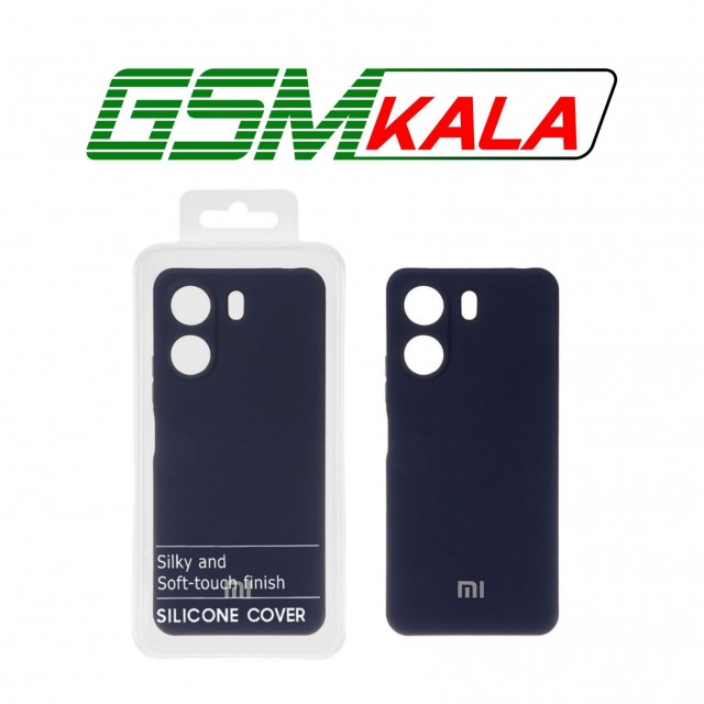 قاب نیو سیلیکون محافظ لنزدار Xiaomi Redmi 13C - Poco C65 - RFF - سرمه ای