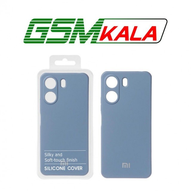 قاب نیو سیلیکون محافظ لنزدار Xiaomi Redmi 13C - Poco C65 - RFF - آبی فیلی