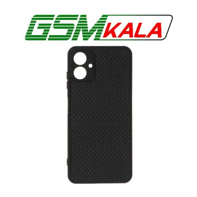 قاب طرح چرم حصیری Golden lion مدل Samsung Galaxy A06 - مشکی
