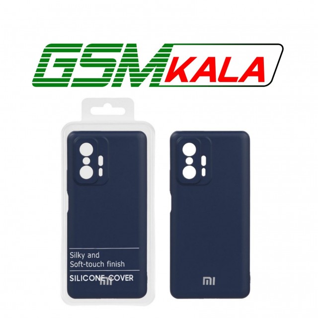 قاب نیو سیلیکون محافظ لنزدار Xiaomi Mi 11T - Mi 11T Pro - RFF - سرمه ای