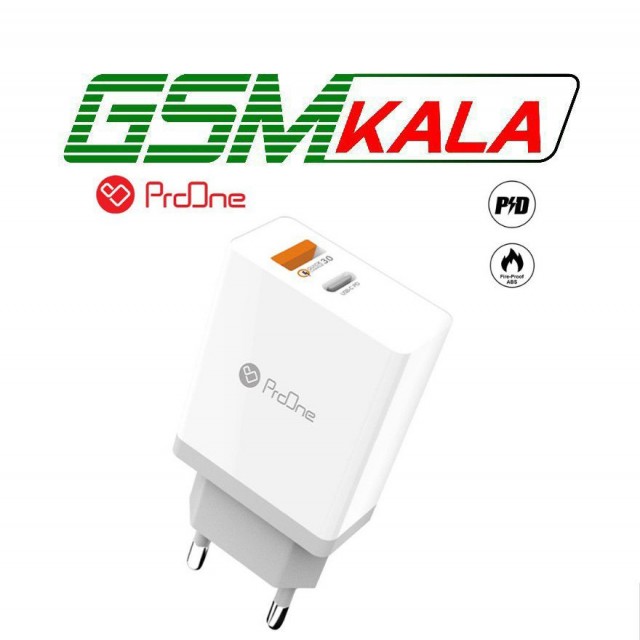 شارژر دیواری 36 وات پرووان PWC510 CH03 QC3 PD 3A
