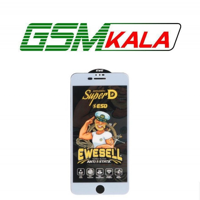 گلس Full Cover Super D Esd Ewesell مدل iPhone 6 Plus - 6s Plus - 7 Plus - 8 Plus