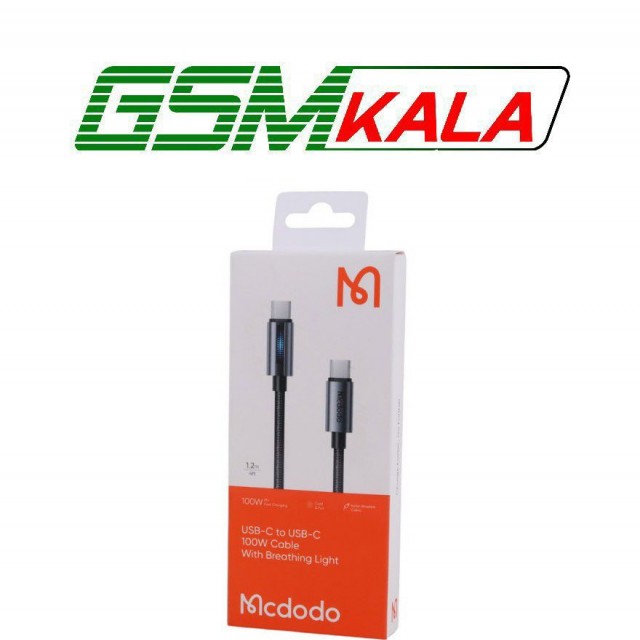 کابل دو سر تایپ سی فست شارژ 100 وات مک دودو CA-574 طول 1.2 متر