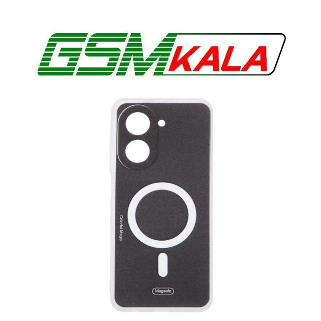 قاب Colorful Magic طرح مگ سیف محافظ لنزدار Xiaomi Redmi A5 - Poco C71 - مشکی