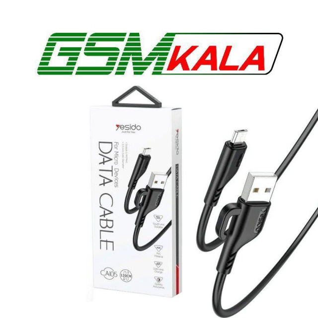 کابل میکرو یو اس بی فست شارژ 2.4 آمپر یسیدو CA105 طول 1.2 متر