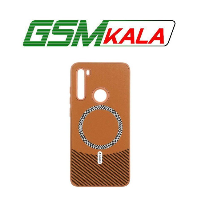 قاب Spigen طرح مگ سیف هاشور دار Xiaomi Redmi Note 8 - قهوه ای