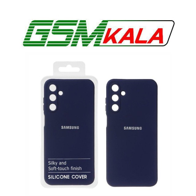 قاب نیو سیلیکون محافظ لنزدار Samsung Galaxy A15 - RFF - سرمه ای (پک دار)