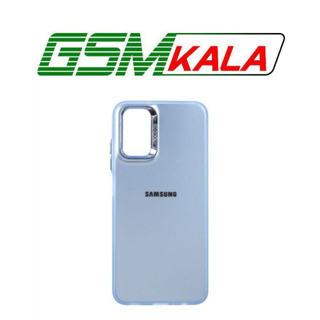 قاب So Cool لنز متال لوگودار Samsung Galaxy A03s / A02s - آبی