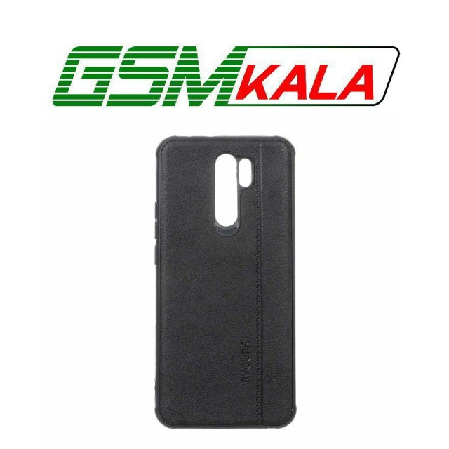 قاب طرح چرم RYOURK مدل Xiaomi Redmi 9 / Redmi 9 Prime / Poco M2 - مشکی