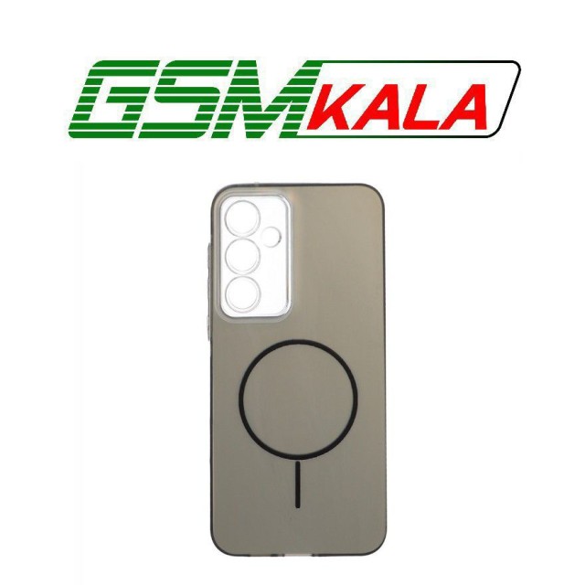 قاب SO COOL طرح مگ سیف محافظ لنز شفاف Samsung Galaxy A55 - مشکی