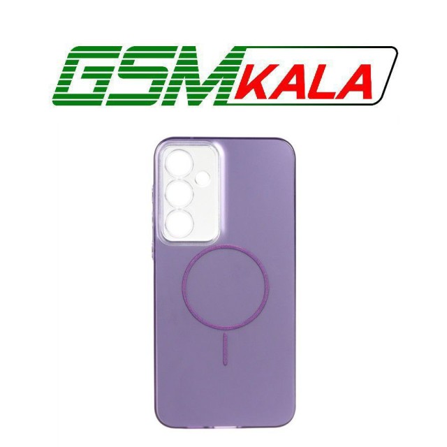 قاب SO COOL طرح مگ سیف محافظ لنز شفاف Samsung Galaxy A55 - بنفش