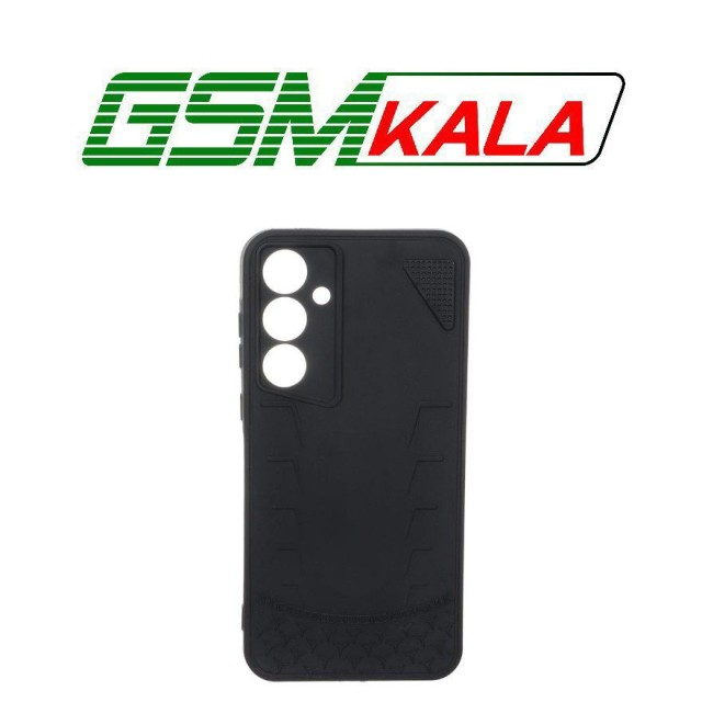 قاب طرح سیلیکون هندسی Samsung Galaxy A55 - مشکی