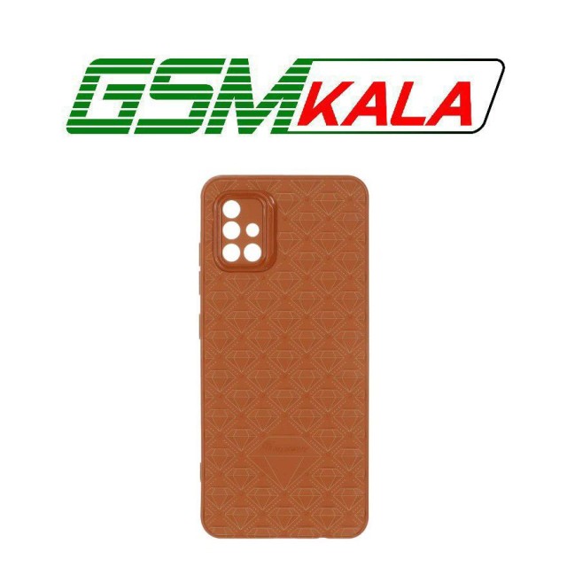 قاب الماسی برجسته Samsung Galaxy A51 / M40s - قهوه ای