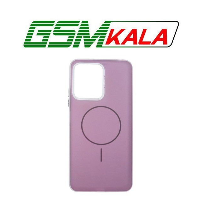 قاب مات Funnyrich طرح مگ سیف دور مات Xiaomi Redmi Note 12 4G - بنفش کد 1