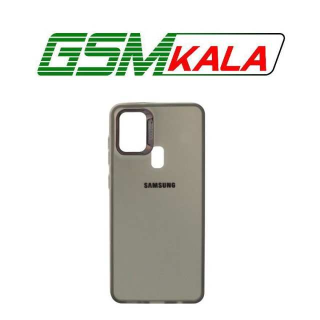 قاب So Cool لنز متال لوگودار Samsung Galaxy A21s - مشکی