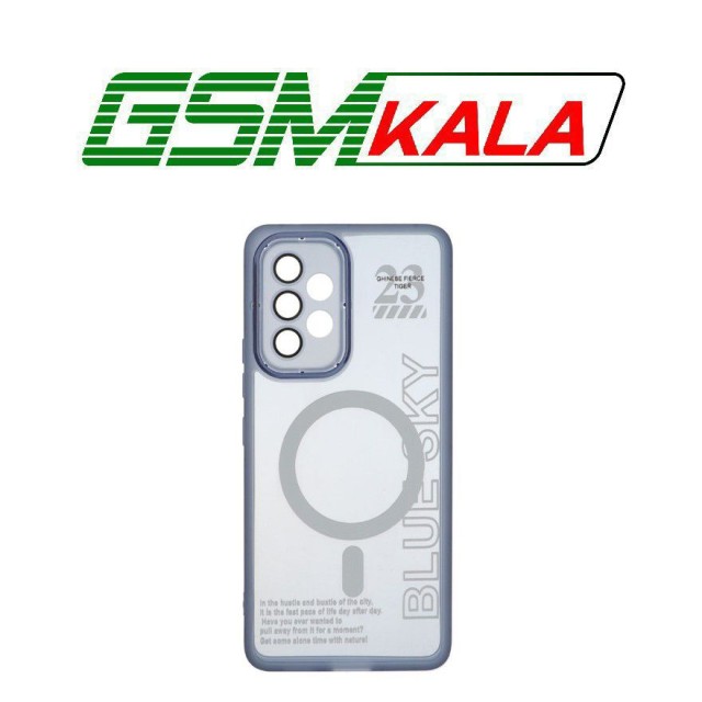 قاب Diamond Space طرح مگ سیف لنز گلس دار Samsung Galaxy A53 - آبی - MPS