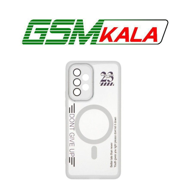 قاب Diamond Space طرح مگ سیف لنز گلس دار Samsung Galaxy A53 - سفید - MPS