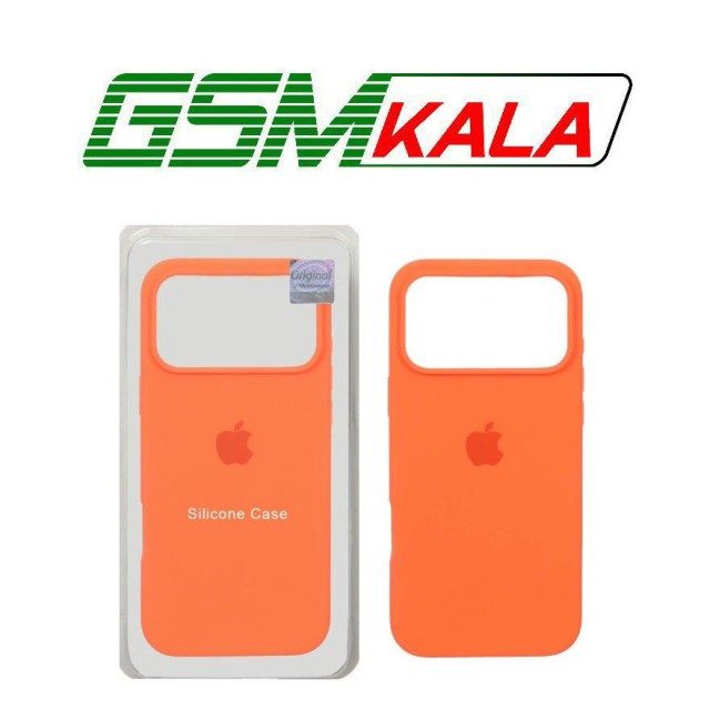 قاب سیلیکونی پاک کنی اورجینال Master Quality مدل Apple iPhone 17 Pro Max - نارنجی (پک دار)