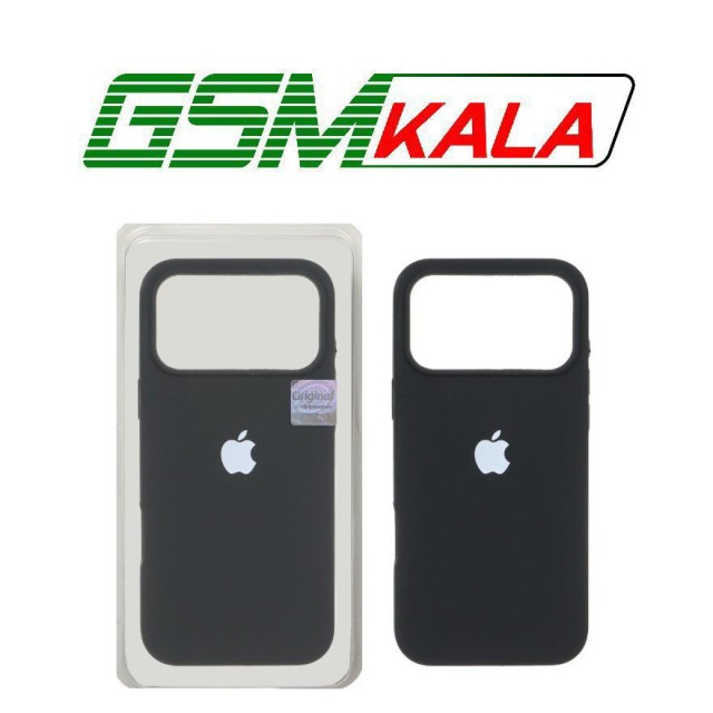 قاب سیلیکونی پاک کنی اورجینال Master Quality مدل Apple iPhone 17 Pro Max - مشکی (پک دار)