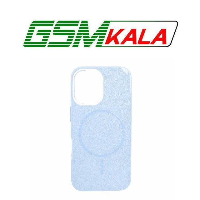 قاب اکلیلی پشت سخت طرح مگ سیف Apple iPhone 16 - آبی - MPS