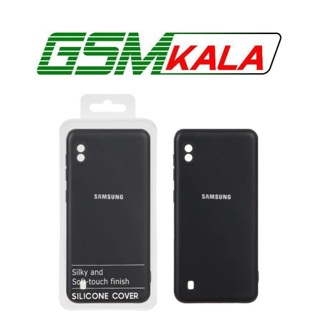 قاب نیو سیلیکون محافظ لنزدار Samsung Galaxy A10 / M10 - RFF - مشکی (پک دار)