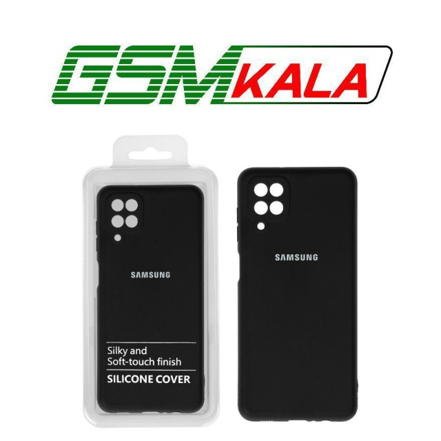 قاب نیو سیلیکون محافظ لنزدار Samsung A12 / M12 / F12 - RFF مشکی (پک دار)