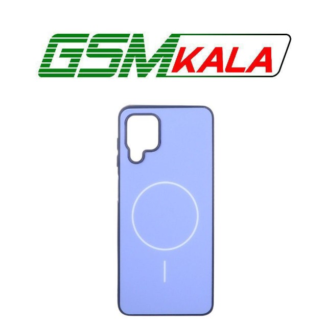 قاب M Pro پشت براق طرح مگ سیف Samsung Galaxy A12 / M12 / F12 - بنفش روشن