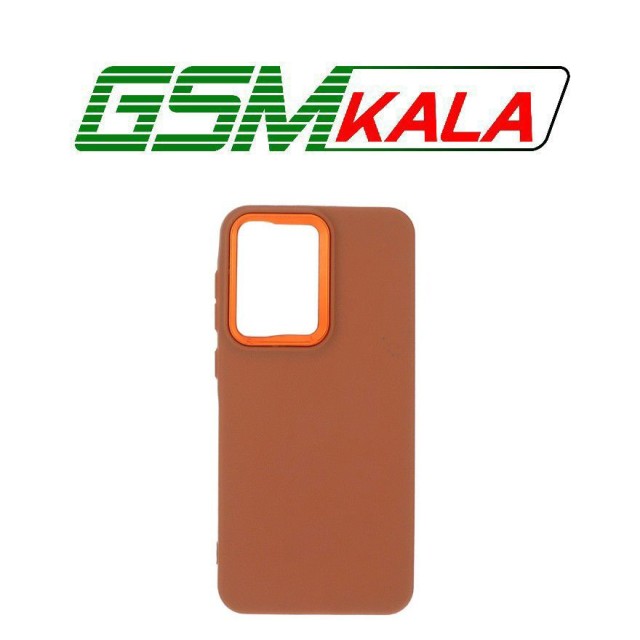 قاب Texture دور لنز متال هم رنگ Samsung Galaxy A56 / A36 - عسلی