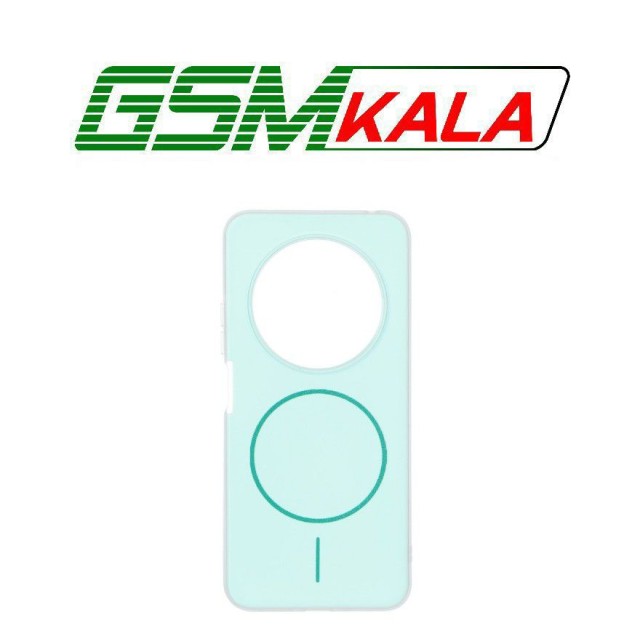 قاب دو لایه مات طرح مگ سیف Xiaomi Redmi 14C / Redmi A4 / Poco C75 - سبز