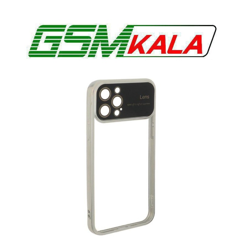 قاب دور رنگی محافظ لنز شیشه ای Apple iPhone 12 Pro - نقره ای