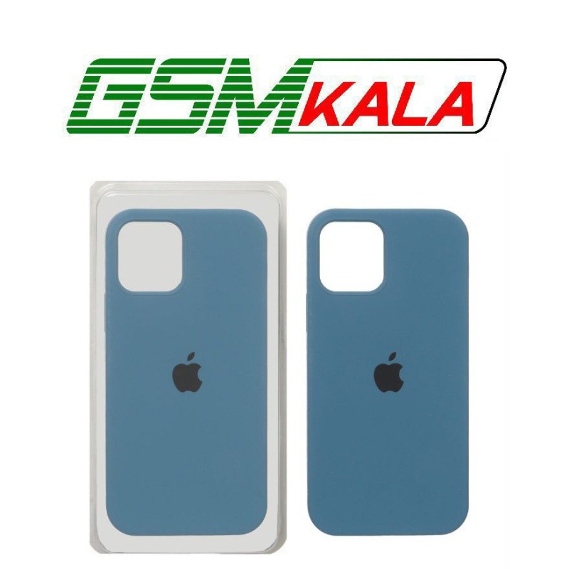 قاب سیلیکونی پاک کنی اورجینال Apple iPhone 12 Pro / iPhone 12 - آبی نفتی (پک اصلی)