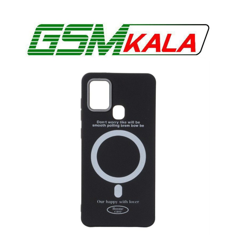 قاب Boone Case طرح مگ سیف لنز سیلور Samsung Galaxy A21s - مشکی