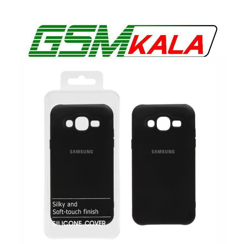 قاب نیو سیلیکون محافظ لنزدار Samsung Galaxy J7 (2015) / J700 -RFF - مشکی (پک دار)