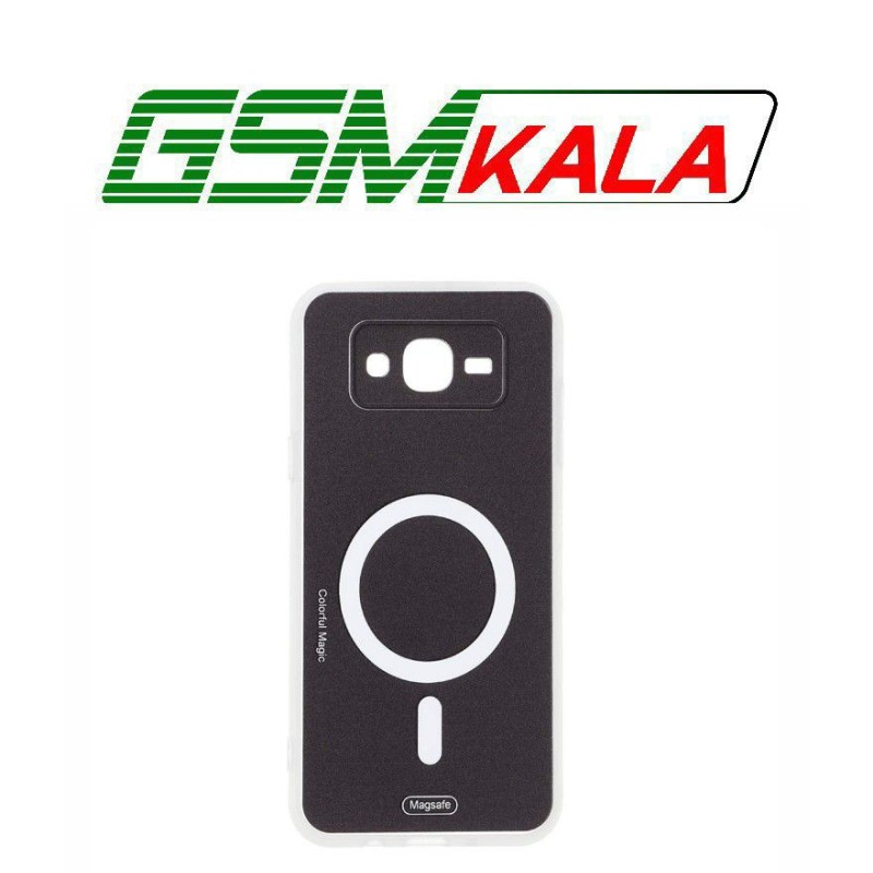 قاب Colorful Magic طرح مگ سیف محافظ لنزدار Samsung Galaxy J7 (2015) / J700 - مشکی