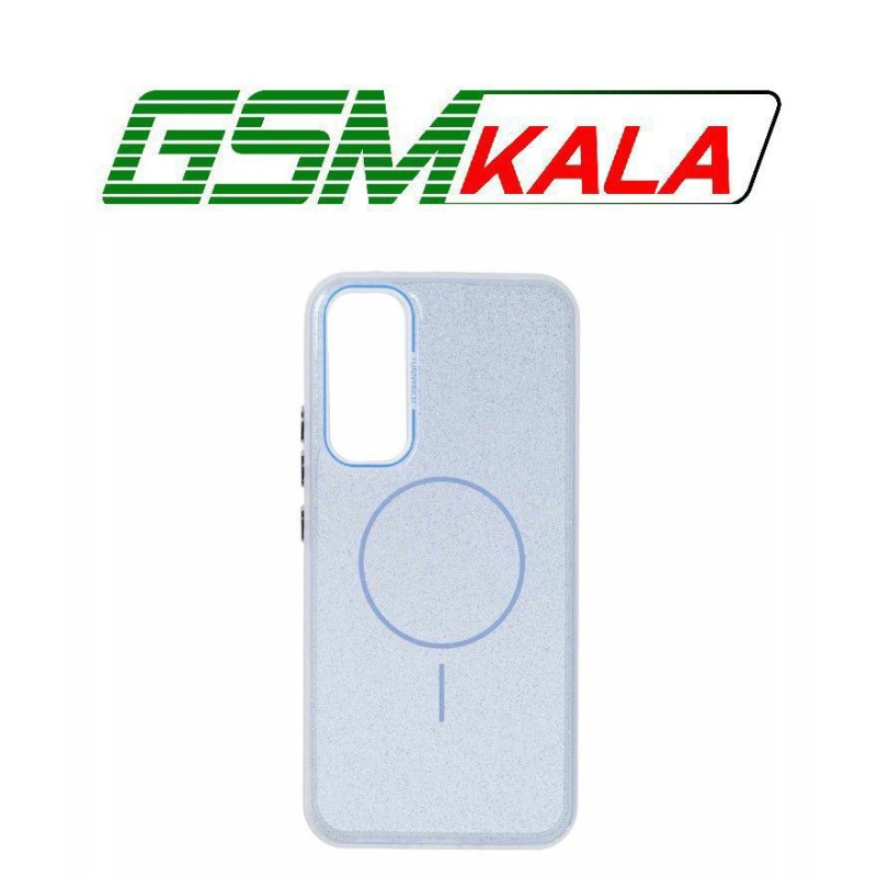 قاب اکلیلی Funnyrich طرح مگ سیف دور مات Samsung Galaxy A34 - آبی