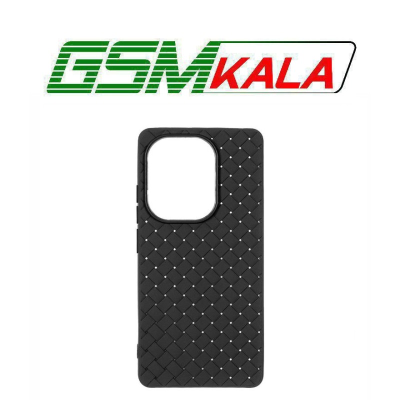 قاب حصیری دور لنز براق Xiaomi Redmi Note 14S / Note 13 Pro 4G / Poco M6 Pro 4G - مشکی
