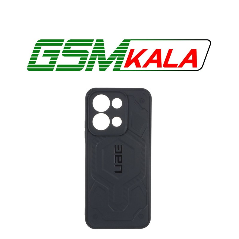 قاب UAG طرح سیلیکون Xiaomi Redmi 15C / Poco C85 - مشکی