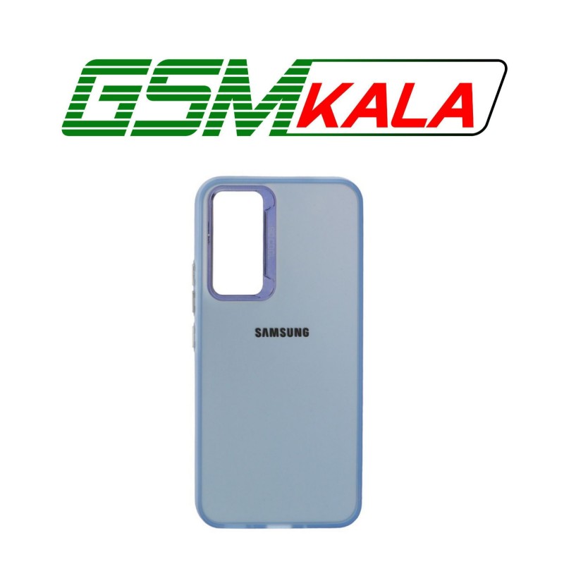 قاب So Cool لنز متال لوگودار Samsung Galaxy A54 - آبی