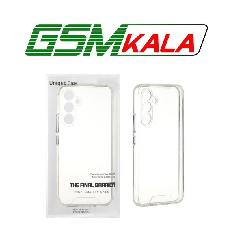 قاب Unique Case پشت سخت شفاف محافظ لنزدار Samsung Galaxy A54 (پک دار) - MPS