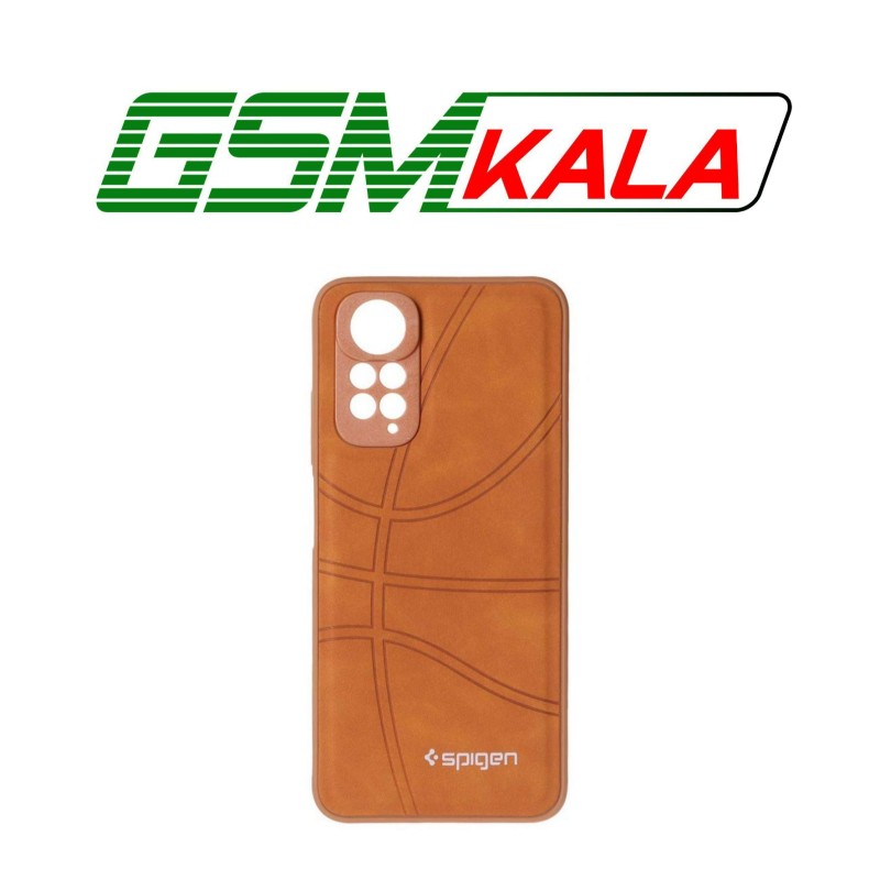 قاب طرح جیر Spigen بسکتبالی Xiaomi Redmi Note 11 4G / Redmi Note 11S - عسلی
