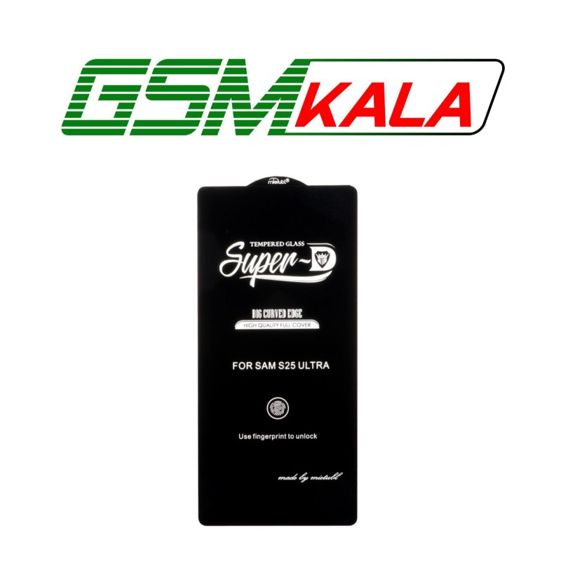 گلس Samsung Galaxy S25 Ultra - Full Cover Super D Mietubl - ESD - مشکی - NTC ORG