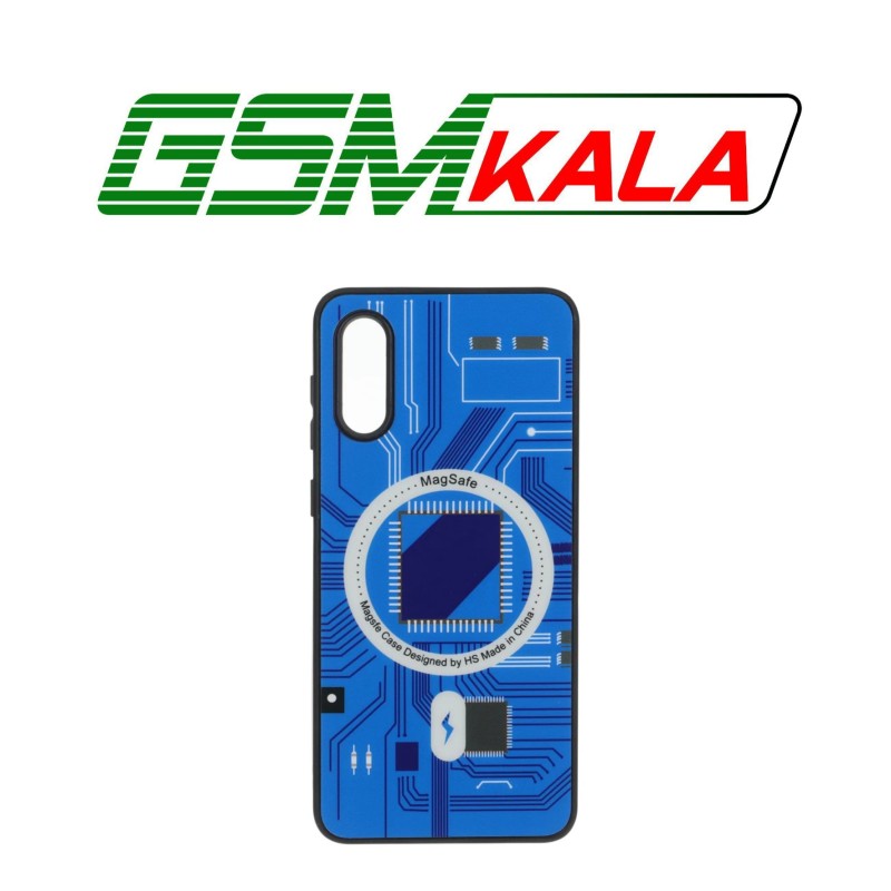 قاب تکنولوژی مات طرح مگ سیف Samsung Galaxy A02 / M02 - آبی